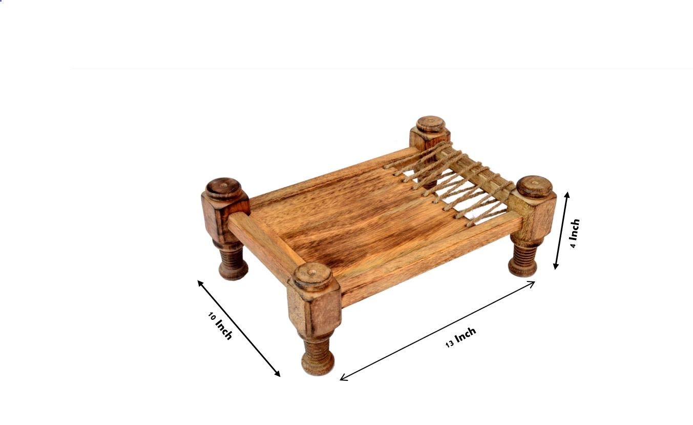 Handmade Charpai Design Wooden Platter